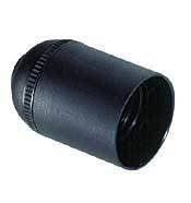 PORTALAMPARAS CUERPO LISO NEGRO