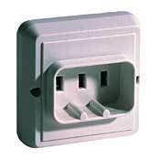 BASE ENCHUFE BIPOLAR CON CONTACTO DE TIERRA (VITROCERAMICAS)