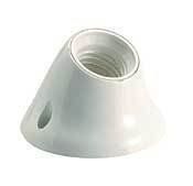 PORTALAMPARAS CURVO BLANCO