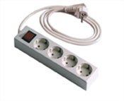 BASE ENCHUFE MULTIPLE CON T/T, PROLONGADOR Y INTERRUPTOR