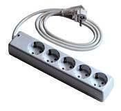 BASE ENCHUFE MULTIPLE CON PROLONGADOR